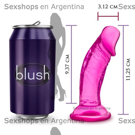 Dildo realistico con sopapa de 4 pulgadas